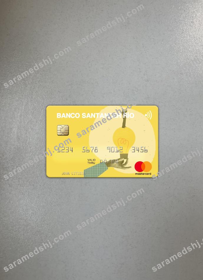 Argentina Banco Santander Río mastercard photolook front